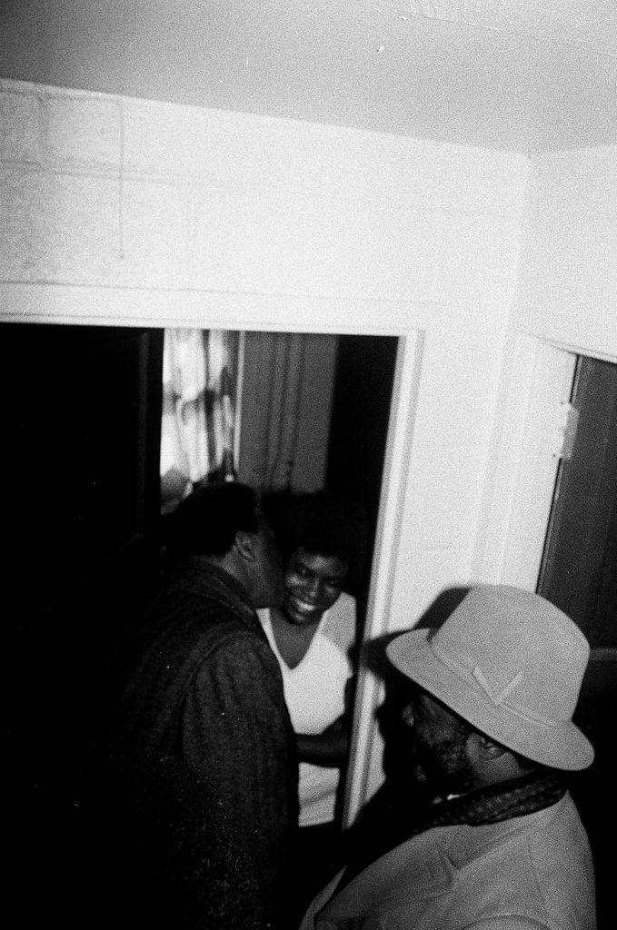 Mayor Harold Washington tours ABLA housing and speaks to residents - Keith Hale for Chicago Sun-Times