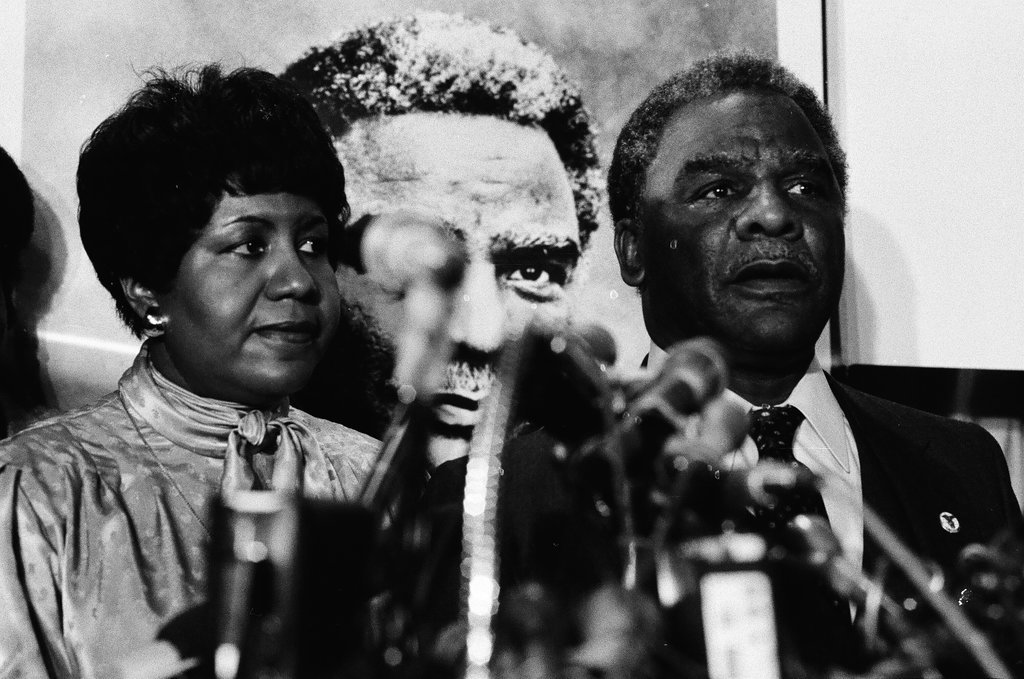 United States Representative Harold Washington announces his candidacy for mayor - James (Jim) Klepitsch for Chicago Sun-Times