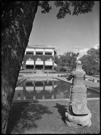 Exterior, pool at McCormick residence. Architect: Stanton & Hogdon - Trowbridge, Raymond W., 1886-1936