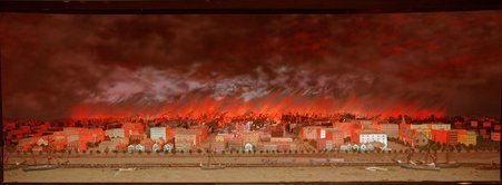 Diorama of the Chicago Fire of 1871 - Display and Model Studios, Inc. (Chicago, Ill.)