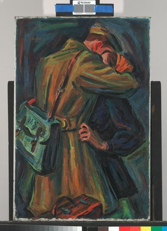 Painting entitled Furlough's End. - Greenburg, Samuel, 1905-1980
