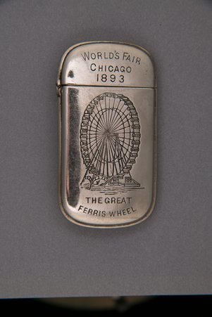 Souvenir matchbox from the World's Columbian Exposition