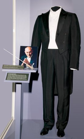 Georg Solti's tuxedo and conductor's baton