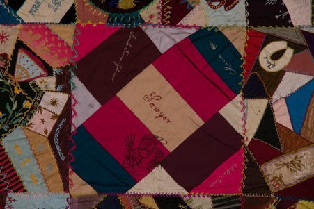 St. Paul Ladies Aid Society crazy quilt - St. Paul Ladies Aid Society