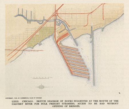 Plate LXXII from Plan of Chicago - Commercial Club of Chicago
