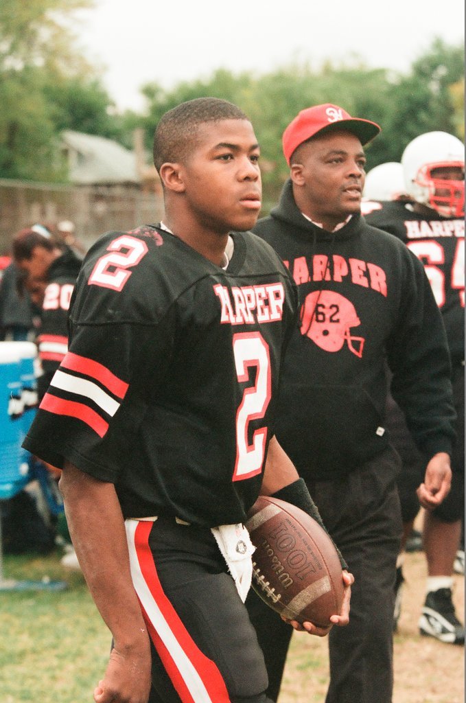 Hubbard and Harper high schools compete in the football Red Bowl - Chicago Sun-Times
