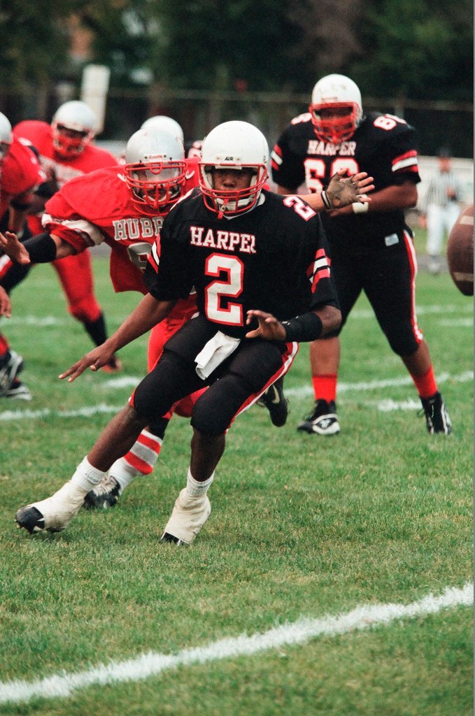 Hubbard and Harper high schools compete in the football Red Bowl - Chicago Sun-Times
