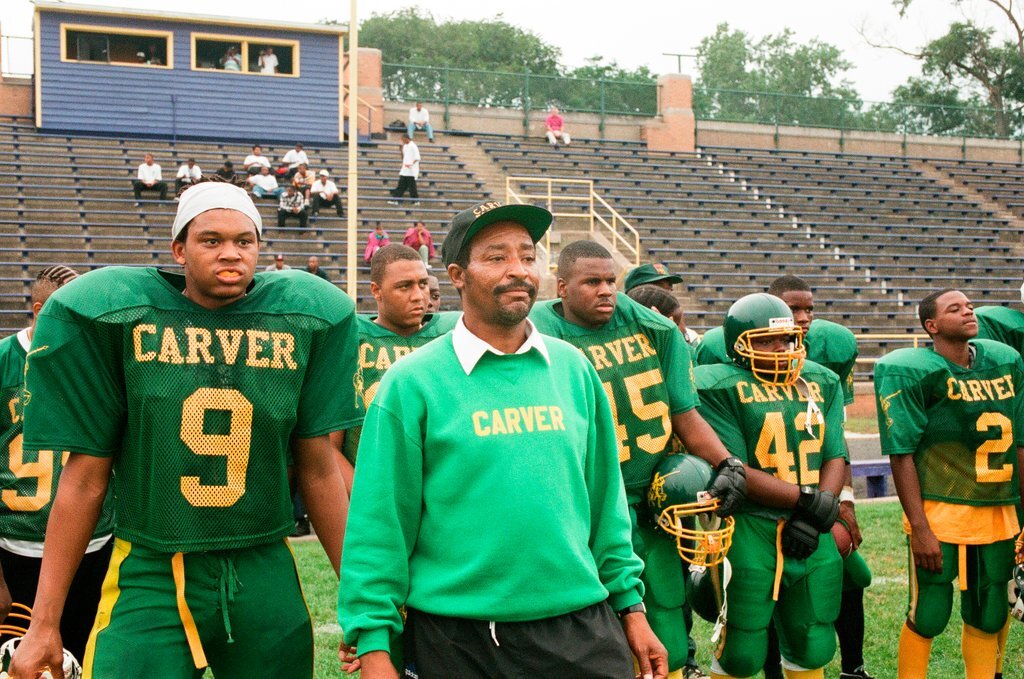 Hyde Park high school plays football against Carver at Eckersall Stadium - Chicago Sun-Times