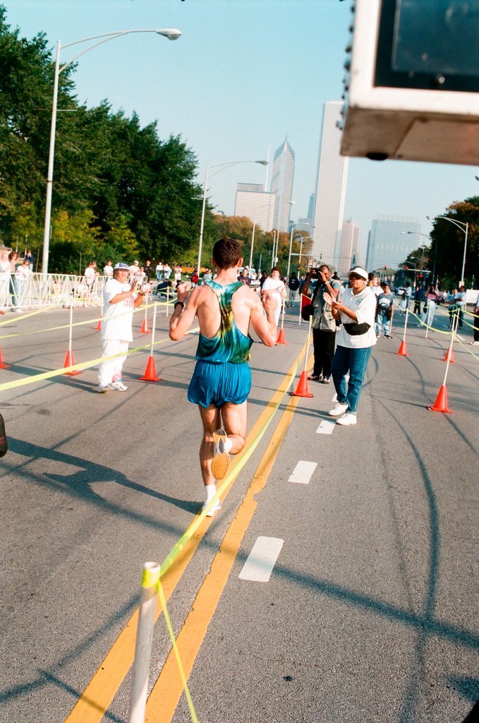Runners take their starting positions at the Chicago Half Marathon - Chicago Sun-Times