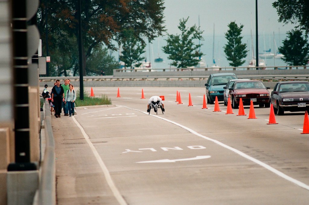 Runners take their starting positions at the Chicago Half Marathon - Chicago Sun-Times