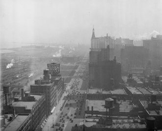 Michigan Avenue,south from River, Chicago, Illinois, 1923 - Bowes Realty Company