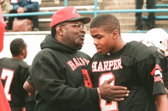 Hubbard and Harper high schools compete in the football Red Bowl - Chicago Sun-Times