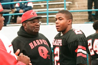 Hubbard and Harper high schools compete in the football Red Bowl - Chicago Sun-Times