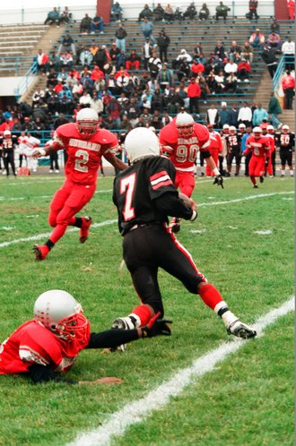 Hubbard and Harper high schools compete in the football Red Bowl - Chicago Sun-Times