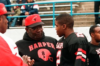 Hubbard and Harper high schools compete in the football Red Bowl - Chicago Sun-Times